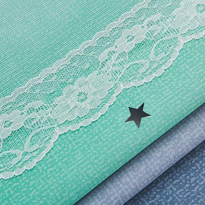 XiDi Curtains for Bedroom Decor, Rainbow Purplgreen grey34/96
