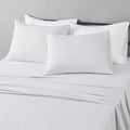 Amazon Basics Lightweight Microfiber 4-Piece Bed Sheet Set, Plum, Printed, Full