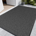 Indoor Outdoor Front Door Mats, 72" x 36" Rubber Backing Non Slip Durable Welcome Floor Mats for Patio, Garage Entrance, Stain and Fade Resistant Commercial Doormats for High Traffic