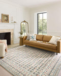 Loloi Rifle Paper Co. Eden Collection EDE-03 Lattice Ivory 2'-6" x 11'-6" Runner Rug feat. CloudPile™