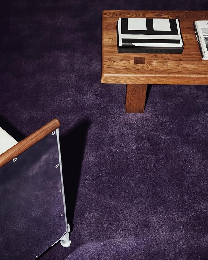 Hand-Tufted Wool Rectangle Area Rug – Soft Premium Wool Carpet for Living Room, Bedroom & Home Décor – 9X13 ft| Lilac – Durable, Non-Slip Backing, Handcrafted Rug