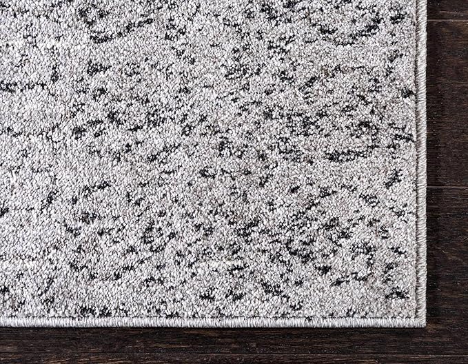Unique Loom Del Mar Collection Area Rug - Jennifer (9' x 12' 2" Rectangle, Gray/ Black)
