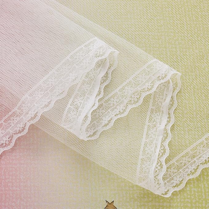 XiDi Curtains for Bedroom Decor, Rainbow Pink PurpleYellow52/45/1