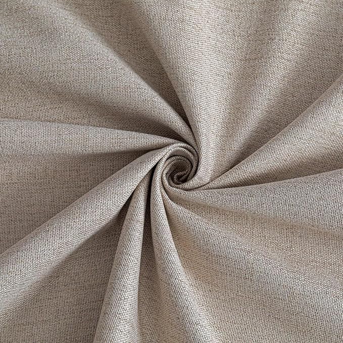100% Blackout Curtains 72 Inch Length 2 Panels Set, Black Out Curtains for Living Room, Beige Thermal Insulated Grommet Drapes Bedroom Luxury Decor Privacy(52W × 72L inch, Beige)