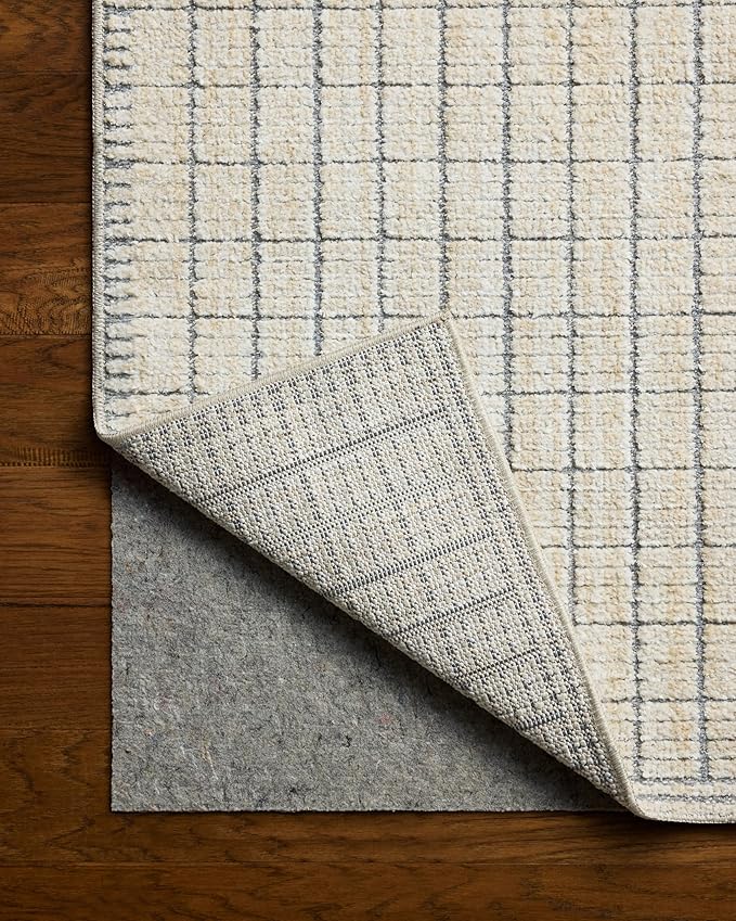 Loloi Amber Lewis Bexley Collection BEX-04 Slate/Natural 2'-7" x 12'-0" Runner Rug Neutral, Textured, Living, Bedroom, Dining, Carpet