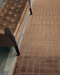 12 ft Long Brown Hallway Kitchen Runner Rug Non-Slip Washable, 26" X 12' Carpet Runner Rugs-Rubber Backed, Custom Size Floor Mat for Stairs Bedroom Bathroom Entryway, Your Choice of Length