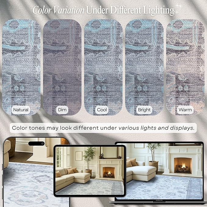 Fame Rugs Gray Modern Oushak Rug 2'6"x13, Vintage Turkish Colorful Oriental Antique Inspired Long Runner Rugs, Luxury Living Room Bedroom (384GB, 2'6" x 13')