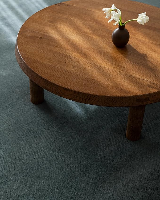 Hand-Tufted Wool Rectangle Area Rug – Soft Premium Wool Carpet for Living Room, Bedroom & Home Décor – 12X15 ft| Pale Green – Durable, Non-Slip Backing, Handcrafted Rug