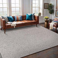 Easy Jute Rug 4x6 Indoor Outdoor Natural Rugs Solid Fiber Rug Woven Area Rug Boho Easy Clean Inside Carpet for Living Room Bedroom Dining Room Hallway or Outdoor Patio Porch (4 X 6 Silver)