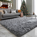 PAGISOFE Grey Washable Area Rugs for Living Room Bedroom Rug 5x8 Rugs Soft Plush Fluffy Rug for Dorm Room Classroom Home Office Nursery Thick Indoor Carpet Fuzzy Modern Farmhouse Rugs Kids Playroom