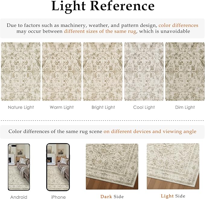 Taupe 3x5 Entryway Rug Vintage Area Carpet Indoor Office Washable Door Mat Entrance Small Low Pile Traditional Distressed Retro Accent Throw Rug Non Slip Kitchen Bathroom