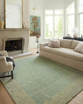 Loloi Chris Loves Julia Francis Collection FRA-02 Green/Natural 11'-6" x 15' Area Rug