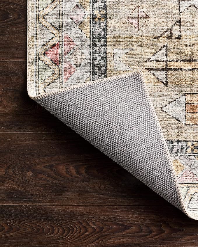 Loloi II Skye Collection SKY-04 Gold/Blush 2'-3" x 3'-9" Accent Rug