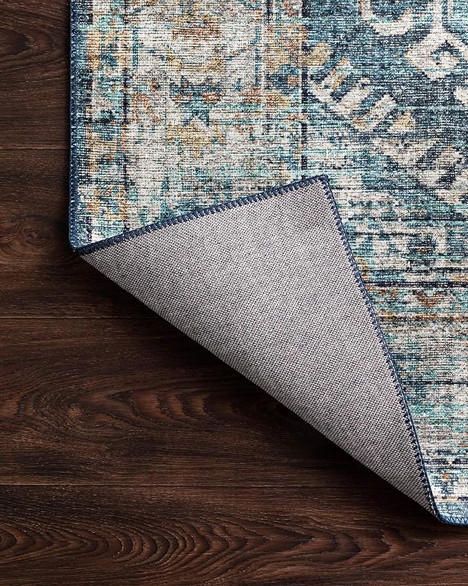 Loloi Skye Collection SKY-03 Denim/Natural 2'-6" x 10'-0" Runner Rug