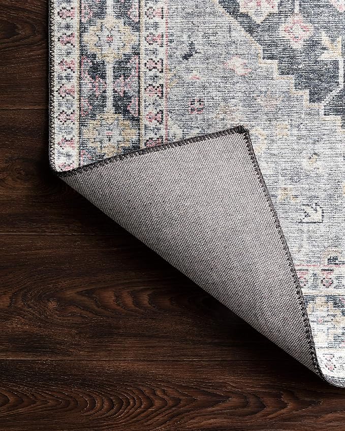 Loloi Skye Collection SKY-02 Charcoal/Multi 2'-6" x 10'-0" Runner Rug
