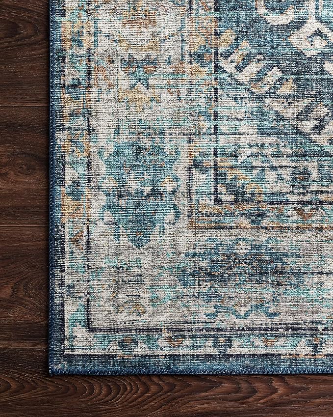 Loloi Skye Collection SKY-03 Denim/Natural 2'-6" x 10'-0" Runner Rug