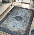Keen Home Design 3x5 Rug - Machine Washable Entry Rug with Non-Slip Backing, Ideal for Enteryway, Kitchen, Bathroom, Laundry Room - Vintage, Easy Clean, Durable, Low Pile Rug - (3' x 5')