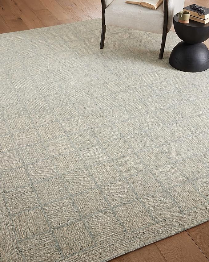Loloi Chris Loves Julia Francis Collection FRA-03 Silver/Sky 2'-6" x 7'-6" Runner Rug