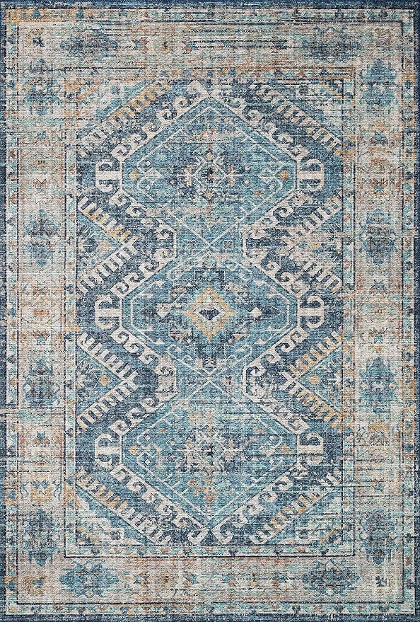 Loloi Skye Collection SKY-03 Denim/Natural 2'-6" x 10'-0" Runner Rug